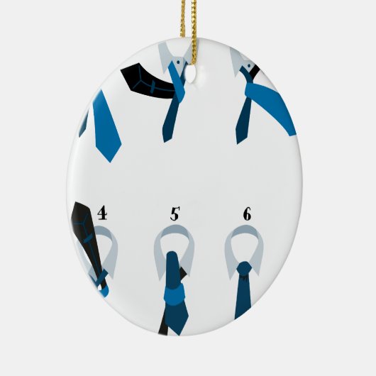 Tying A Necktie Keramikornament (Rechts)