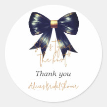 Tying Knot Gold Schwarz Bow Brautparty Willkommen