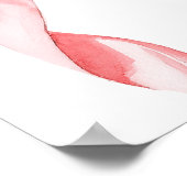 Tying Knot Pink Bow Brautparty Begrüßungszeichen Poster (Ecke)