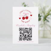 Tying the Knot Bridal Shower Registry Begleitkarte (Stehend Vorderseite)