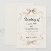 Tying the Knot Wedding Invitation Einladung (Vorne/Hinten)