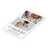 Tying The Knot Wedding Save The Date 2 Magnet (Linke Seite)