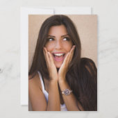 Tying Up My Twenties Black Bow 30th Birthday Einladung (Rückseite)