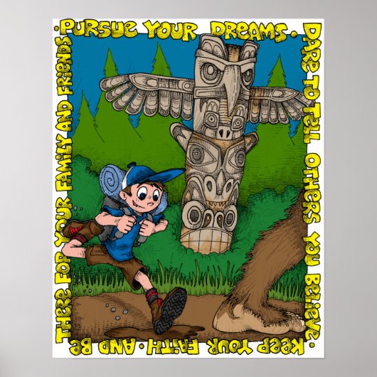 Tyler Bounds Chasing Bigfoot Poster (Vorne)