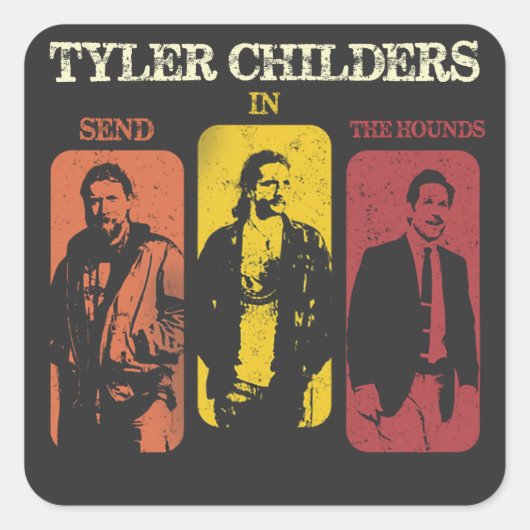 Tyler Childers Music Shirt Quadratischer Aufkleber (Vorderseite)