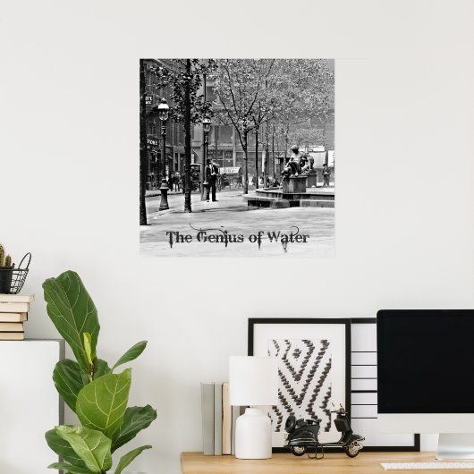 Tyler Davidson Fountain Poster (Heimbüro)