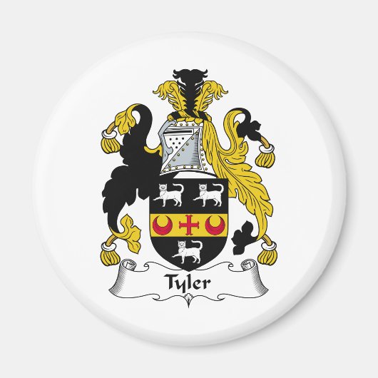 Tyler Familienwappen Magnet (Vorne)