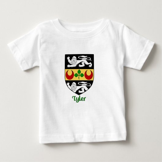 Tyler Family Shield Baby T-shirt (Vorderseite)