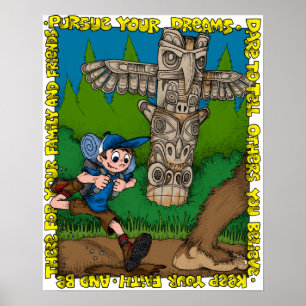 Tyler Grenzen, die Bigfoot jagen Poster