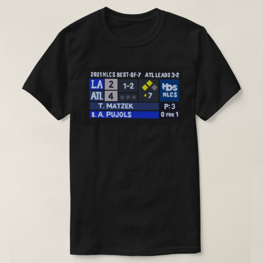 Tyler Matzek Game 6 Scoreboard Classic T Shirt (Design vorne)