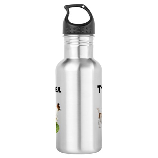 Tyler Name mit Fox Terrier, Wasserflasche (Rückseite)