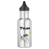 Tyler Name mit Fox Terrier, Wasserflasche (Links)