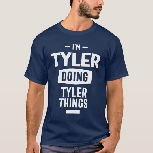 Tyler Personalisiert Name Geburtstagsgeschenk T-Shirt (Vorderseite)