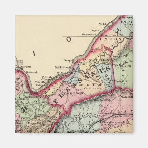 Tyler, Ritchie, Pleasants, Holz, Draht-Landkreis Magnet