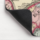 Tyler, Ritchie, Pleasants, Holz, Draht-Landkreis Mousepad (Ecke)