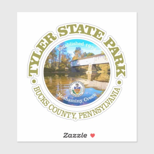 Tyler Staat Park SP Aufkleber (Blatt)
