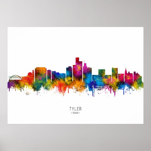 Tyler Texas Skyline Poster (Vorne)