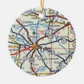 Tyler Texas Weihnachtsdekoration Keramik Ornament (Vorne)