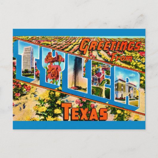 Tyler TX Postkarte (Vorderseite)