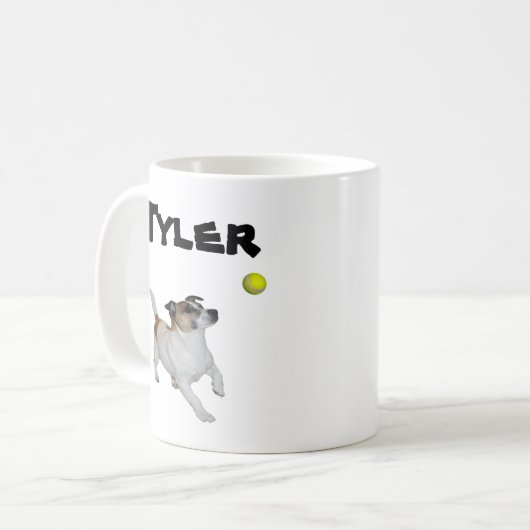Tylername mit Fox Terrier, Kaffee-Tasse Kaffeetasse (Vorderseite Links)