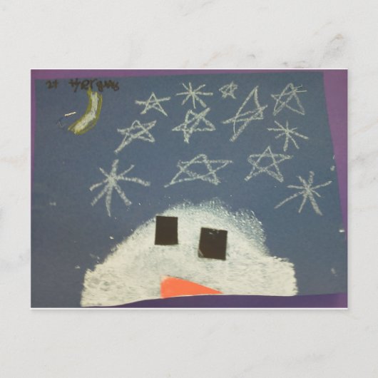Tylers Snowman Postkarte (Vorderseite)