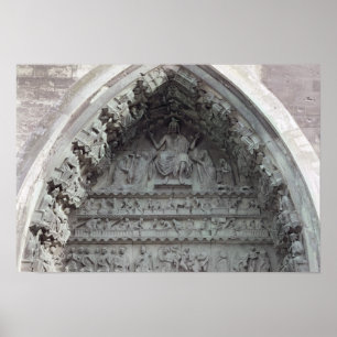 Tympanum aus dem links Portal Poster