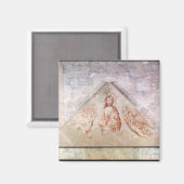 Tympanum, das Christus als Redemptor darstellt Magnet (Vorderseite/Rückseite)