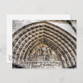 Tympanum des letzten Urteils Notre Dame de Paris Postkarte (Vorne/Hinten)