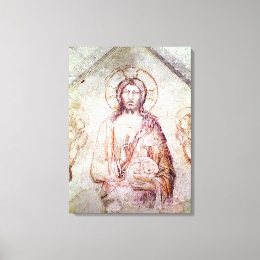 Tympanum mit dem Segen des Erretters, 1341 Leinwanddruck (Vorderseite)