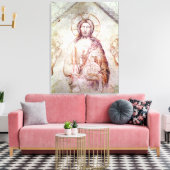 Tympanum mit dem Segen des Erretters, 1341 Leinwanddruck (Insitu (Wohnzimmer))