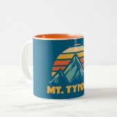 Tyndall California Retro Turquoise Zweifarbige Tasse (Vorderseite Links)