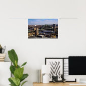 Tyne Bridge in Richtung Gateshead, Newcastle, Poster (Heimbüro)