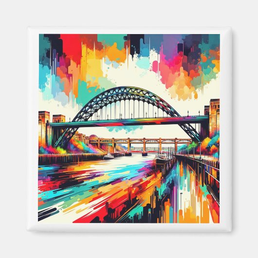 Tyne Bridge Kühlschrankmagnet (Vorne)