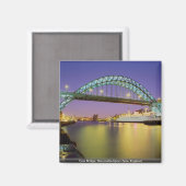 Tyne Bridge, Newcastle-Upon-Tyne, England Magnet (Vorderseite/Rückseite)
