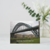 Tyne Bridge, Newcastle Upon Tyne Post Card. Postkarte (Stehend Vorderseite)