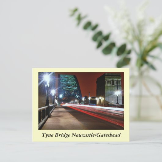 Tyne Bridge Postkarte (Stehend Vorderseite)