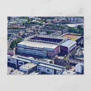 Tynecastle-Stadion Edinburgh Luftbild Kunst Postkarte