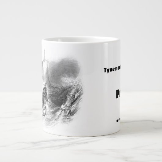 Tynemouth Lighthouse and Harbour Jumbo-Tasse (Vorderseite)