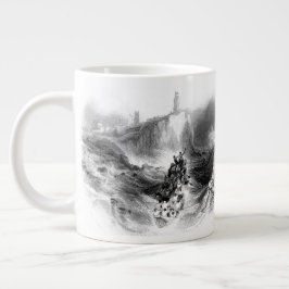 Tynemouth Lighthouse and Harbour Jumbo-Tasse