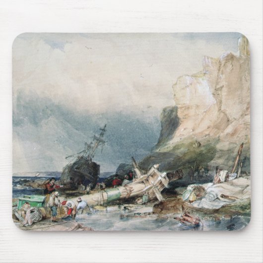 Tynemouth Schloss, Tyne und Abnutzung, mit Wrack Mousepad (Vorne)