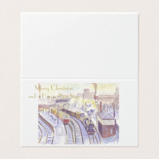 Tynemouth Station Weihnachtskarten (Außenseite Aufgefaltet)