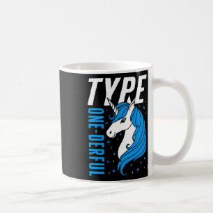 Typ 1 Derful Unicorn T1d Girls Diabetes Awarene Kaffeetasse