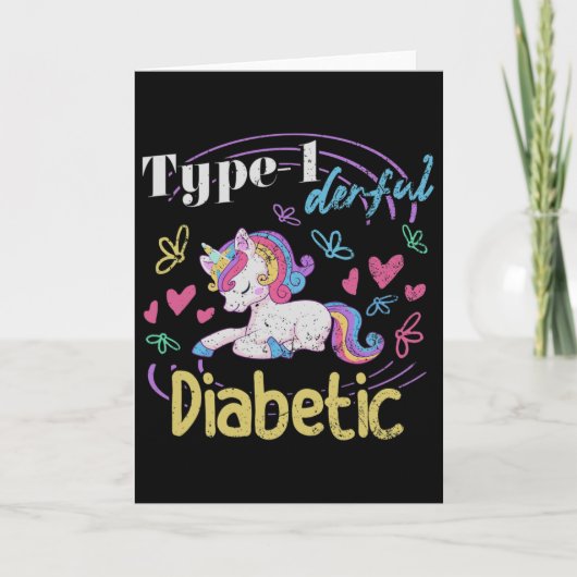 Typ 1 Dermatischer T1d Diabetes Karte (Vorderseite)