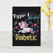 Typ 1 Dermatischer T1d Diabetes Karte (Gelbe Blume)