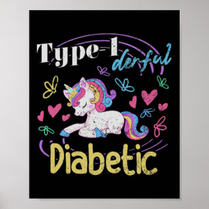 Typ 1 Dermatischer T1d Diabetes Poster