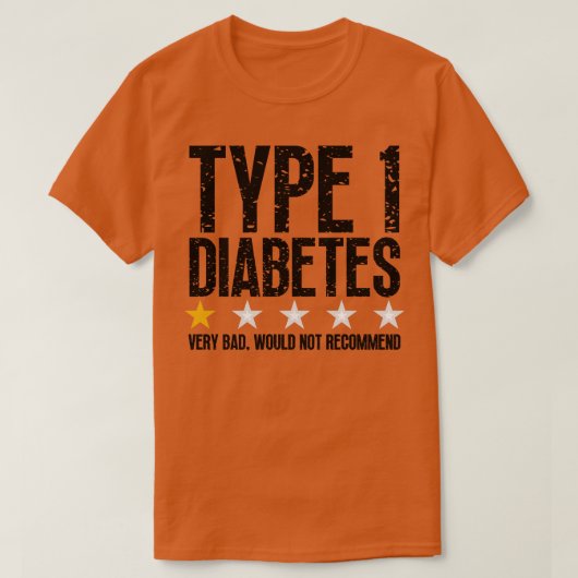 Typ 1 Diabetes 4 T-Shirt (Design vorne)
