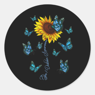 Typ 1 Diabetes Awareness Juvenile Diabetes Relatio Runder Aufkleber