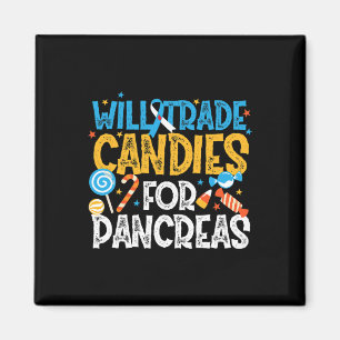 Typ 1 Diabetes Awareness Trade Candy for Pankreas Magnet