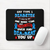 Typ 1 Diabetes-Bewusstsein 1 Mousepad (Mit Mouse)
