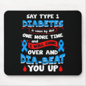 Typ 1 Diabetes-Bewusstsein 1 Mousepad (Vorne)